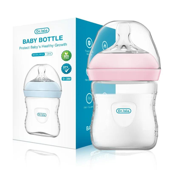 Пляшечка для годування Dr.Isla Baby Bottle 150 мл, 0–3 міс, рожева