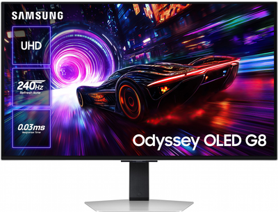 Монитор 32" Samsung Odyssey OLED G8 G81SF 4K 240Hz Gaming Monitor (LS32FG812SIXCI) (0XB9HNBY400008) - Уценка
