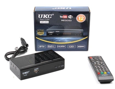 Тюнер DVB-T2 0968/6922 METAL с поддержкой WiFi адаптера Цифровой эфирный приемник с экраном