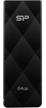Pamięć flash USB Silicon Power Blaze B20 64GB Black (SP064GBUF3B20V1K)