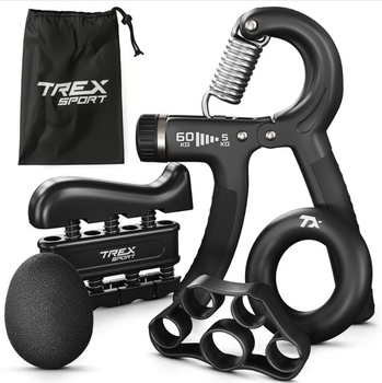 Набір регульованих еспандерів 5-60кг Trex Sport TX-005HSA чорний