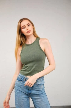 Майка женская базовая One size Хаки (004862)