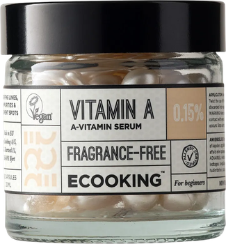 Сироватка для обличчя Ecooking Vitamin A в капсулах 60 шт (5712350503302)
