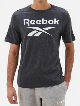 Футболка хлопковая спортивная длинная мужская Reebok 3W Reebok Id Cottong 100071827 XL Серая (4066763464882)