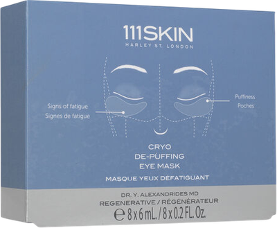 Набір масок під очі 111Skin Cryo De-Puffing 6 мл 8 шт (ZES5060280377907)