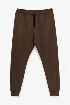 Мужские демисезонные спортивные штаны Oversize 23442 XL темно-шоколадные (ВШ7005)