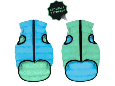 Курточка для тварин Airy Vest Lumi двостороння S 40 м'ятно-блакитна (2248)