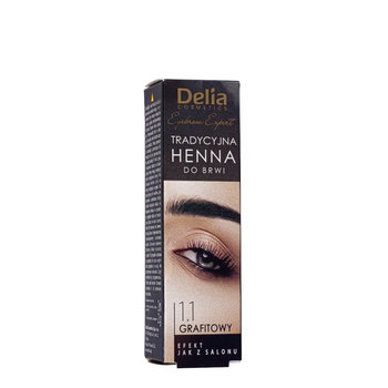 Краска для бровей на основе хны Delia Cosmetics Henna 2 г Чёрная