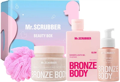 Подарочный набор Mr.Scrubber Bronze Body Gold & Glow Set (4820200418810)
