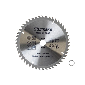 Диск пильный по дереву Sturmax 9022M-185-20-48T