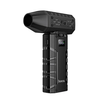 Портативный ручной турбо вентилятор Hoco HX67 Force fan 3000mAh 3 режима скоростей, до 3.5 часов работы, 80 000 об/мин, LED дисплей Black