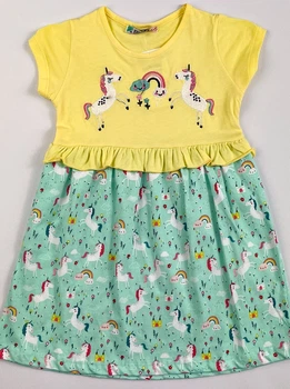 Плаття для дівчинки PATY KIDS Єдиноріг жовте 51364 98 см
