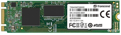 SSD диск Transcend MTS800S 64GB M.2 SATAIII MLC (TS64GMTS800S)