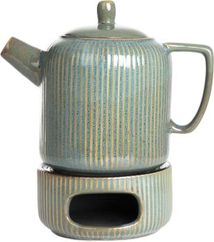 Dzbanek do herbaty Homla Mirande z podgrzewaczem zielony 0.95 l (5904183855561)