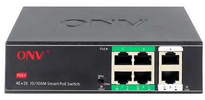PoE-комутатор некерований 6-портовий ONV-H1064PSD з 4 портами PoE (73-00059)