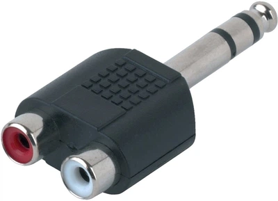Переходник GEWA 2x RCA/Stereo Jack 6.3 мм (G-191620)