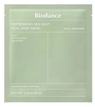 Нічна гідрогелева маска Biodance Refreshing Sea Kelp Real Deep Mask 34 г х 1 шт