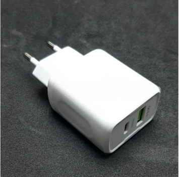 Мережевий зарядний пристрій A-18AC 20W USB + Type-C Без бренду універсальний