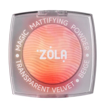 Матирующая пудра Zola прозрачный бархат Magic Mattifying Powder Transparent Velvet Beige 5 г