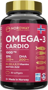 Жирные кислоты Nordway Cardio OMEGA-3 1000мг в капсулах №30 (7072612001457)