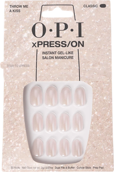 Набір штучних нігтів Opi Xpress/On Throw Me a Kiss 30 шт (ZES4064665196412)