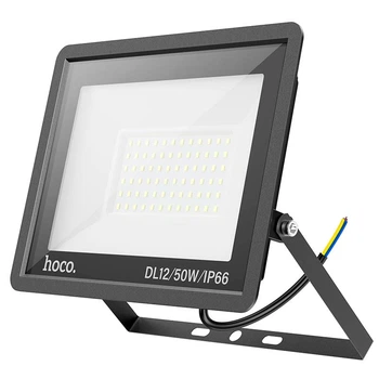 Светодиодная уличная лампа HOCO DL12 Ultra Thin Outdoor 50 Вт 4500 лм 180° IP66 Черный