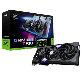 Відеокарта GeForce RTX 5070 12 ГБ GDDR7 з прискоренням та підсвічуванням чорна