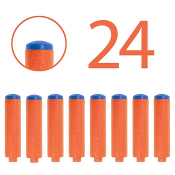 Патроны Nerf N1 с плоским наконечником Оранжевые 24 шт