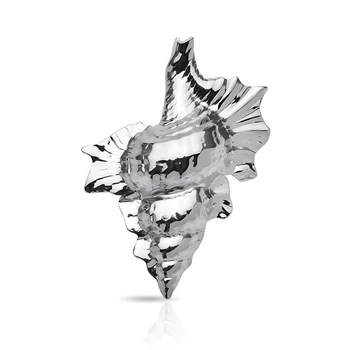 Брошь BROCHE бижутерия из стали Море Раковина серебристая BRBF114945