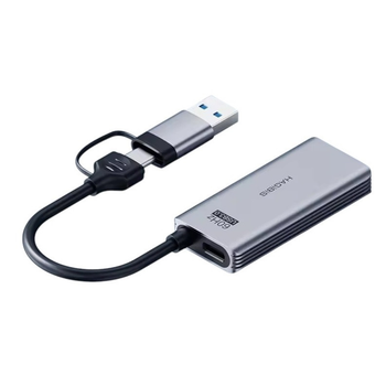 Внешняя карта видеозахвата Hagibis USB 3.0 з 100W PD | HDMI to USB/Type-C