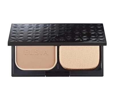 Пудровий ВВ крем у футлярі зі спонжем Kose Elsia Platinum BB Powder Foundation SPF21/PA++, 205 Pink Ocher, 10 г