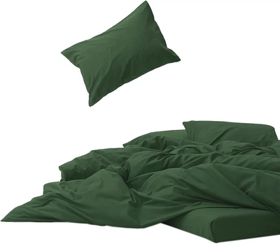 Простынь на резинке MirSon Soft Touch of Satin 009 Forest green 160x200 см (2200011280172)