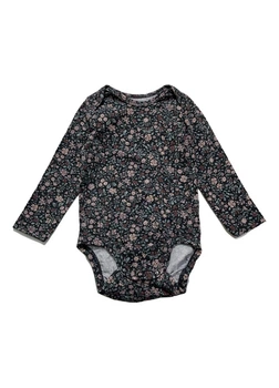 Боді H&M 68 Чорний 0979605_в квіточки