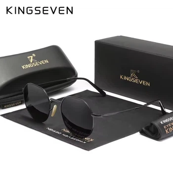 Мужские поляризационные солнцезащитные очки KINGSEVEN 7119 Black Gray