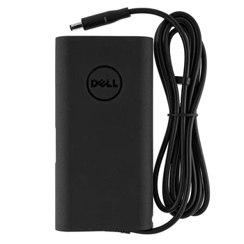 Блок живлення (адаптер) для ноутбука Dell 19.5V 4.62A 90W, штекер 4.5×3.0 з PIN, чорний, овальний корпус