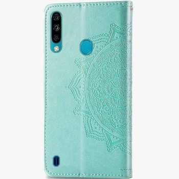 Кожаный чехол-книжка Art Case с визитницей для ZTE Blade A7 Fingerprint (2020) (Бирюзовый) Epik (123108)