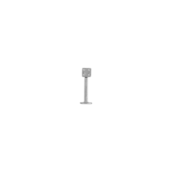 Лабрет медицинская сталь с игровым кубиком 1,2х8х3 BLA01 7463 1297 BK