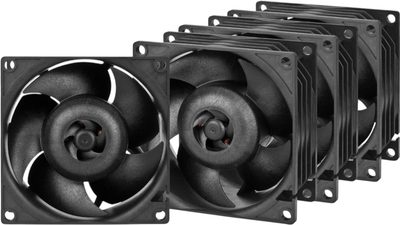 Набір вентиляторів Arctic S8038-7K 80 мм 4 шт Black (ACFAN00292A)