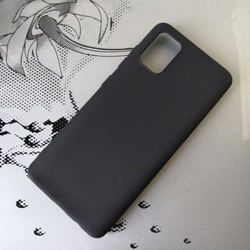 Чехол Logarm TPU Matte для Samsung A715F Galaxy A71 2020 Черный