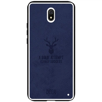 Панель Logarm Deer Textile для Xiaomi Redmi 8A Синий Без бренда