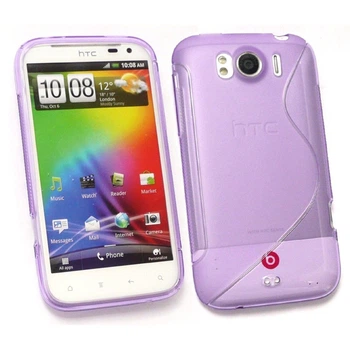 Чехол Logarm TPU S-line для HTC Sensation XL Фиолетовый Без бренда