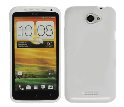 Чехол Logarm TPU Ordinary для HTC One X Белый Без бренда