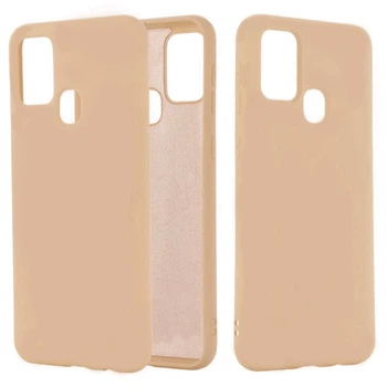 Чехол Logarm Liquid Case Full Cover для Samsung A217F Galaxy A21s Бежевый Без бренда