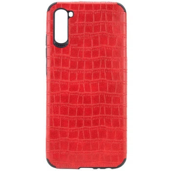 Чехол Logarm TPU Croco для Samsung A115F Galaxy A11 / Galaxy M11 Красный Без бренда