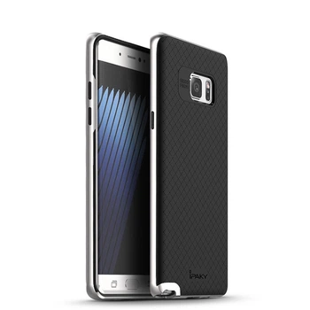 Чехол iPaky TPU+PC для Samsung N930F Galaxy Note 7 Черный / Серебристый