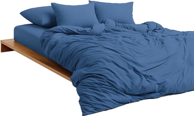 Підковдра MirSon Soft Touch of Satin 011 Navy 200х220 см (2200011280851)