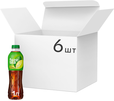 Упаковка чорного чаю Fuzetea зі смаком лимону лемонграсс 1 л х 6 шт (5449000236241)