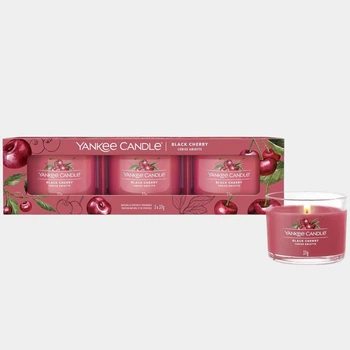 Подарунковий набір із 3 свічок Mini Black Cherry Yankee Candle