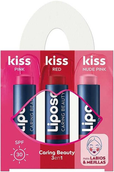 Набір бальзамів для губ Liposan Caring Beauty Lip 3 In 1 SPF30 3 шт (8412300053044)