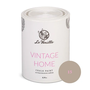 Крейдова фарба Le Vanille Vintage Home попеляста (колір 15) 0,75 л